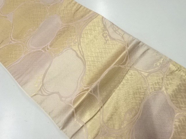 アンティーク　水面模様織出し全通袋帯（材料）